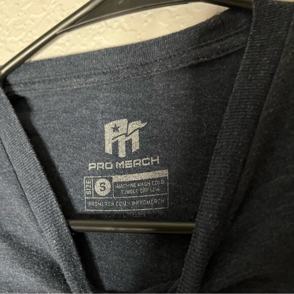 Pro Merch Mens Blue Richard Sherman 25 None Shall Pass Cotton Graphic Tee sz S - Picture 2 of 5